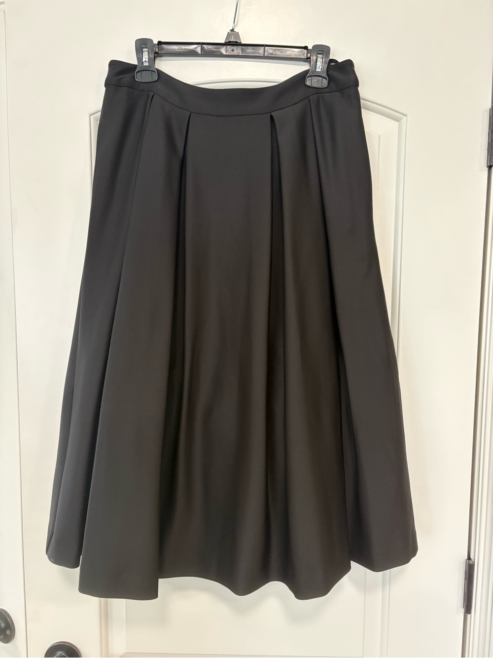 Karl Lagerfeld Women’s Black Midi A-Line Skirt